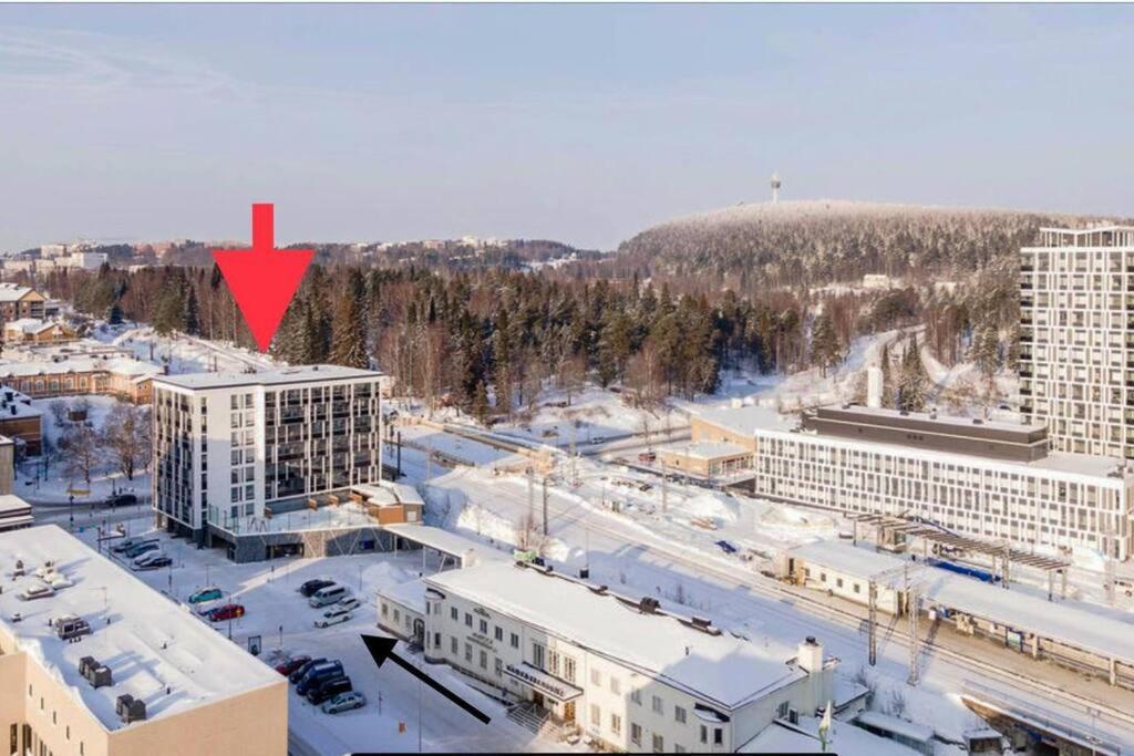 Apartment Near The Train Station, Free Parking &Netflix Куопио Екстериор снимка
